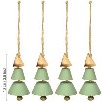 Prodotto Decorazioni per l'albero di Natale, abete da appendere, verde natalizio/naturale H10cm L24cm 4 pezzi