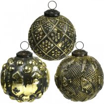Palline di Natale vintage palline di vetro oro Ø9,5cm 6pz