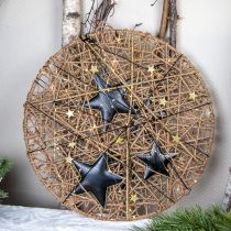 Prodotto Decorazione per albero di Natale decorazione stella metallo nero oro Ø15cm 3 pezzi