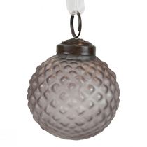 Decorazioni per albero di Natale decorazione vintage in vetro blu grigio Ø5cm 9 pezzi