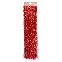 Prodotto Decorazione per albero di Natale di Natale, orpelli ondulati rossi scintillanti 50 cm