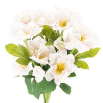 Prodotto Mazzo di rose natalizie artificiali, bouquet di Natale, 35 cm, 6 pezzi