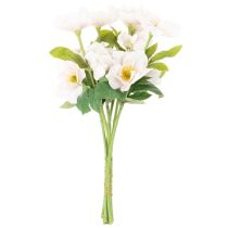 Prodotto Mazzo di rose natalizie artificiali, bouquet di Natale, 35 cm, 6 pezzi