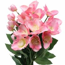 Prodotto Bouquet Christmas Rose Pink 29cm 4 pezzi