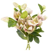 Prodotto Decorazione natalizia con rose artificiali, mazzo da 4 pezzi da 30 cm.