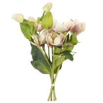 Prodotto Decorazione natalizia con rose artificiali, mazzo da 4 pezzi da 30 cm.