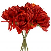 Prodotto Mazzo di crisantemi rosso vermiglio 28 cm 6 pz