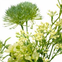 Fiori di seta, bouquet artificiale, decorazione floreale con cardi 40 cm
