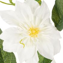 Prodotto Ramo artificiale di clematide con fiori per una decorazione elegante e di facile manutenzione, 81 cm, 2 pezzi