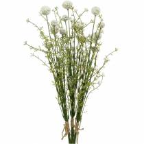 Bacchette artificiali bianche craspedia bundle essiccazione bouquet 3 pezzi