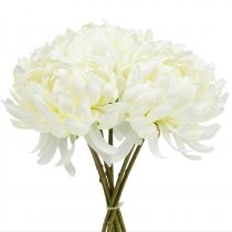 Prodotto Mazzo decorativo di crisantemi bianco 28 cm 6 pezzi