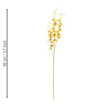 Prodotto Orchidea artificiale Cymbidium come stelo floreale per una decorazione elegante, 95 cm, 2 pezzi