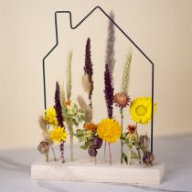 Prodotto Barra per fiori in scatola fai da te con casa di fiori secchi 34,5×24,5 cm