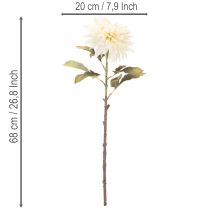 Prodotto Fiore di dalia artificiale per vaso, 68 cm