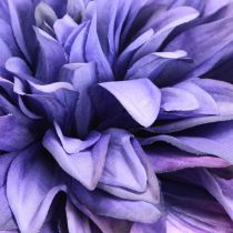 Prodotto Dalia artificiale con fiori grandi in viola L58cm