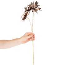 Prodotto Fiore di dalia artificiale, a stelo lungo con due fiori, 75 cm