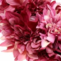 Prodotto Ghirlanda di fiori di dalia rosa antico, malva Ø42cm