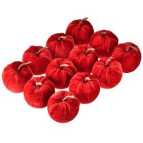 Prodotto Mele di velluto con foglie di feltro Rosso Ø5cm A6cm 12pz