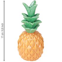 Prodotto Ananas decorativo in ceramica Decorazione in ceramica colorata Assortiti 17cm 3pz