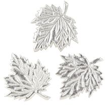 Prodotto Foglie decorative in seta 5 cm argento 60 pz