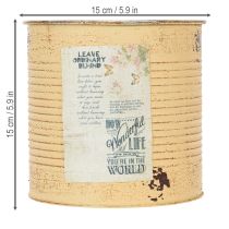 Prodotto Vaso decorativo in metallo color albicocca, decorazione estiva, Ø15,5cm H15cm