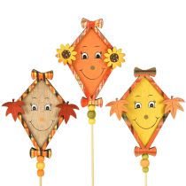Prodotto Drago decorativo autunno spina in legno decorazione autunnale in legno 33,5 cm 6 pz