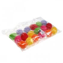 Prodotto Uova decorative floccate colorate 4 cm 18 pz