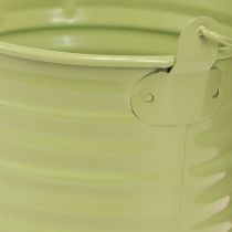 Prodotto Secchio decorativo in metallo con manico per vaso da fiori 4 colori Ø11cm 8 pezzi