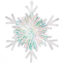 Prodotto Fiocco di neve decorativo in cristallo di ghiaccio da appendere Ø15 cm 3 pz