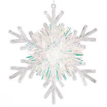 Prodotto Fiocco di neve decorativo in cristallo di ghiaccio da appendere Ø15 cm 3 pz