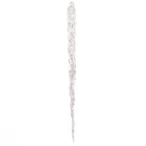 Prodotto Ghiaccioli decorativi per appendere decorazioni invernali trasparenti 28,5 cm 3 pezzi