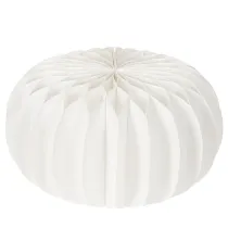 Prodotto Anello di carta a nido d'ape a forma di zucca, rotondo, grande, per fiori secchi e decorazioni autunnali, 24 cm, 4 pezzi