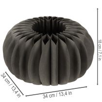 Prodotto Decorazione da tavola in carta a nido d'ape a forma di zucca, pieghevole, rotonda, 34 cm, 2 pezzi
