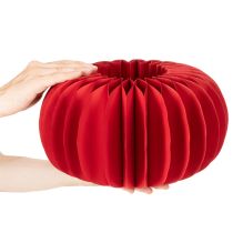 Prodotto Decorazione a forma di zucca in carta a nido d'ape, 34 cm, 2 pezzi