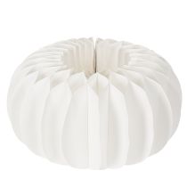 Prodotto Palline decorative di carta, decorazione moderna a forma di zucca, carta a nido d'ape, 34 cm, 2 pezzi