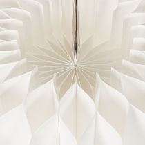 Prodotto Palline decorative di carta, decorazione moderna a forma di zucca, carta a nido d'ape, 34 cm, 2 pezzi