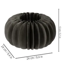 Prodotto Anello decorativo a forma di zucca a nido d'ape, 24 cm, 4 pezzi