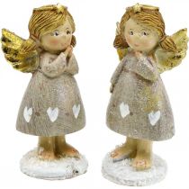 Prodotto Angelo decorativo Angelo di Natale angelo figura angelo coppia H10cm 2pz
