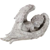 Prodotto Angelo decorativo che dorme con le ali, figura di angelo tombale 22,5 cm