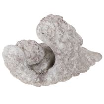 Prodotto Angelo che dorme tra le ali Figura tombale Pietra fusa 22,5cm