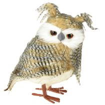 Prodotto Gufo decorativo, autunno, animale della foresta, decorazione invernale H27cm