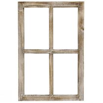 Prodotto Cornice decorativa per finestra in legno decoro rustico marrone 40×60cm
