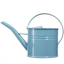 Prodotto Annaffiatoio decorativo, vaso per fiori, metallo blu, 28x13x17cm, 1,25 l, decorazione da giardino e balcone