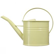 Prodotto Annaffiatoio decorativo in metallo, verde/giallo, piccolo, 28x13x17 cm, 1,25 l, look vintage, decorazione per balcone.
