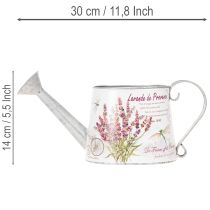 Prodotto Annaffiatoio decorativo in metallo, color lavanda, design da giardino retrò, 30×11×14,5 cm