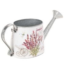 Prodotto Annaffiatoio decorativo in metallo, color lavanda, design da giardino retrò, 30×11×14,5 cm