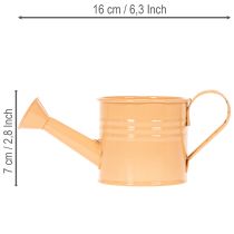 Prodotto Set di 8 vasi decorativi in metallo a forma di annaffiatoio, multicolore, 16,5x7 cm - Ideali per balconi e cucine.