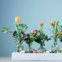 Prodotto Vaso per fiori bottiglia deco Ø7,5 cm H13,5 cm trasparente 6 pezzi