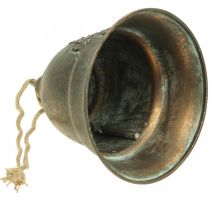 Campanella decorativa, campana in metallo, campana dorata da appendere Ø20,5 cm H24 cm