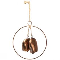 Prodotto Campanelle natalizie tradizionali in bronzo, decorazione da appendere, campanello Ø29cm